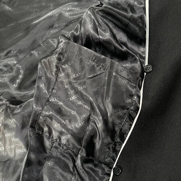 NWT - Vince Camuto Wing-Collar Double-Breasted‎ Coat Black Size M Women's NEW - Picture 9 of 12